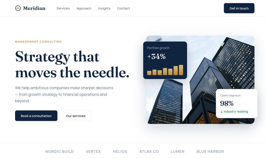 Meridian consultancy demo